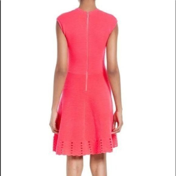 TED BAKER Zaralie Jacquard A-line Flared Dress NWT - Picture 6 of 16
